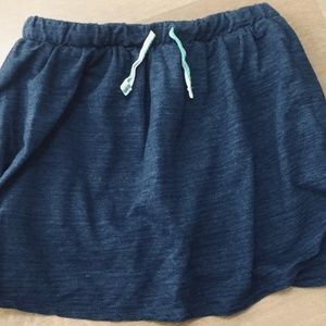 Navy blue adjustable skort for girls